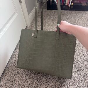 Beis work tote in olive